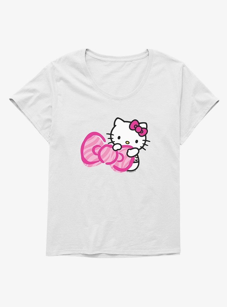 Hello Kitty Jungle Paradise Bow Girls T-Shirt Plus