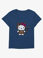 Hello Kitty Jungle Paradise Leopard Costume Girls T-Shirt Plus
