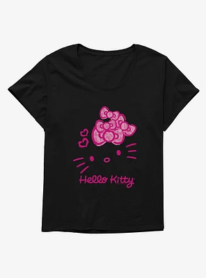 Hello Kitty Jungle Paradise Pink Logo Girls T-Shirt Plus