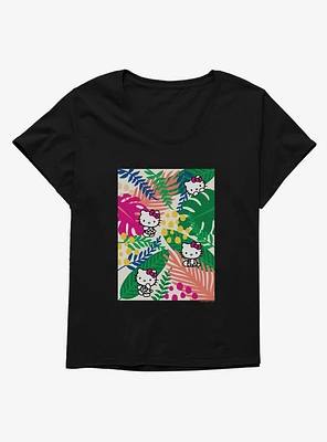 Hello Kitty Jungle Paradise Poster Girls T-Shirt Plus