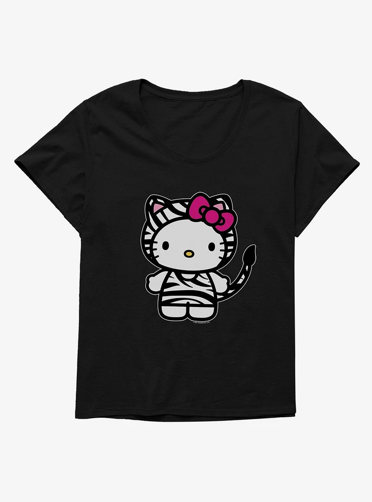 Hello Kitty Jungle Paradise Zebra Print Girls T-Shirt Plus