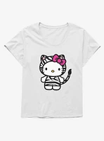 Hello Kitty Jungle Paradise Zebra Print Girls T-Shirt Plus