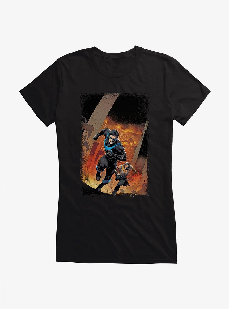 DC Comics Batman Burning City Girls T-Shirt