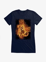 DC Comics Batman Flames Girls T-Shirt