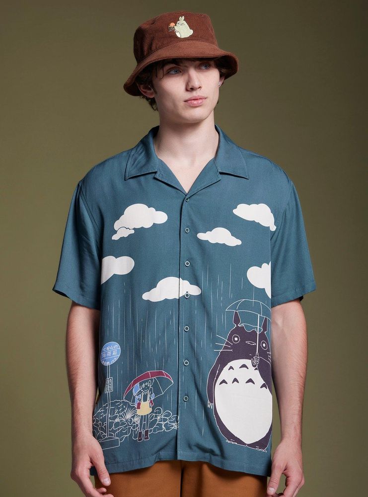 studio ghibli button up shirt