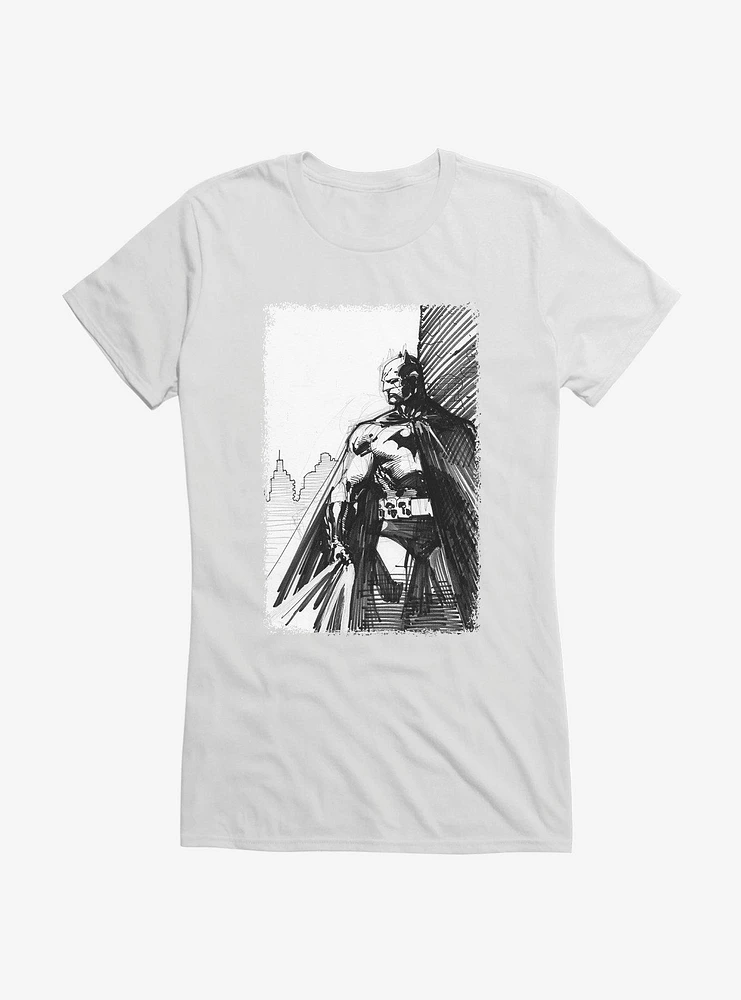 DC Comics Batman Sketch Girls T-Shirt