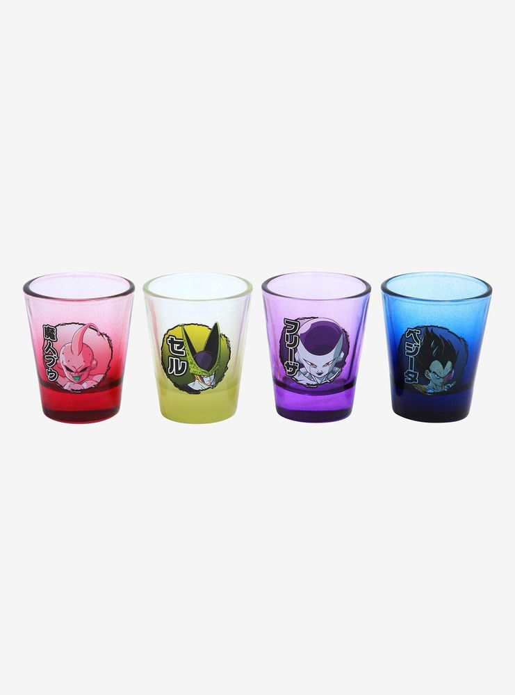 Dragon Ball Z Villain Portraits Mini Glass Set