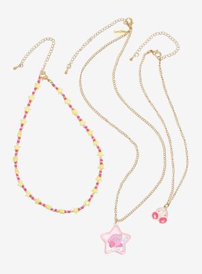 Kirby Waddle Dee Umbrella Best Friend Necklace Set