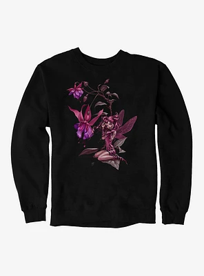 Fairies By Trick Purple Flower Fairy Sweatshirt