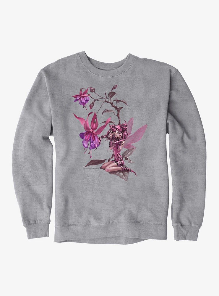 Fairies By Trick Purple Flower Fairy Sweatshirt