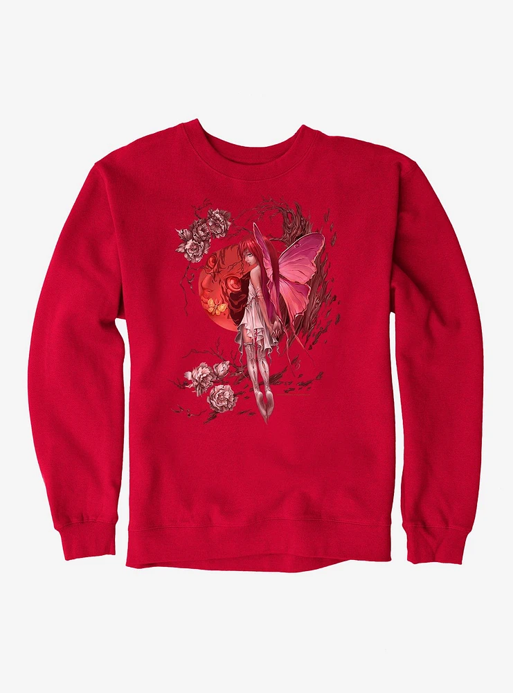 Fairies By Trick Red Moon Fairy Sweatshirt