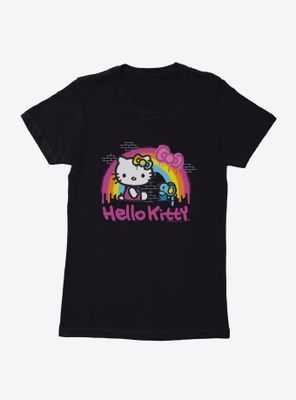 Hello Kitty Rainbow Graffiti Womens T-Shirt