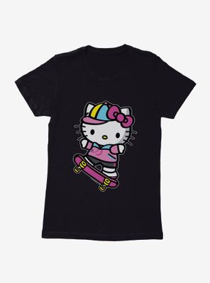 Hello Kitty Skateboard Womens T-Shirt