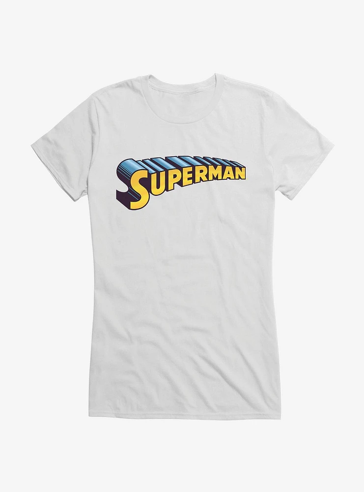 DC Comics Superman 3D Logo Girls T-Shirt