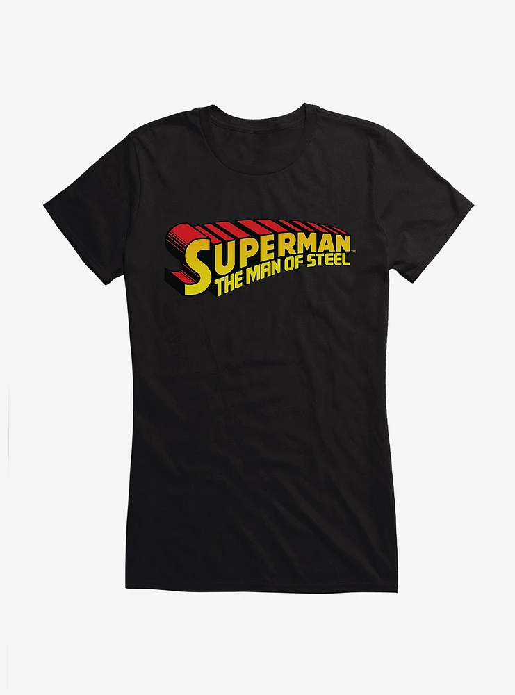 DC Comics Superman Of Steel Logo Girls T-Shirt