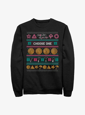 Squid Game Dagalog Cookie Ugly Sweater Sweatshirt