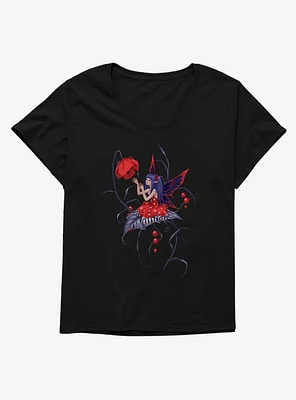Fairies By Trick Red Daisy Fairy Girls T-Shirt Plus