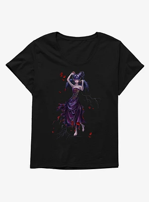 Fairies By Trick Drippy Roses Fairy Girls T-Shirt Plus