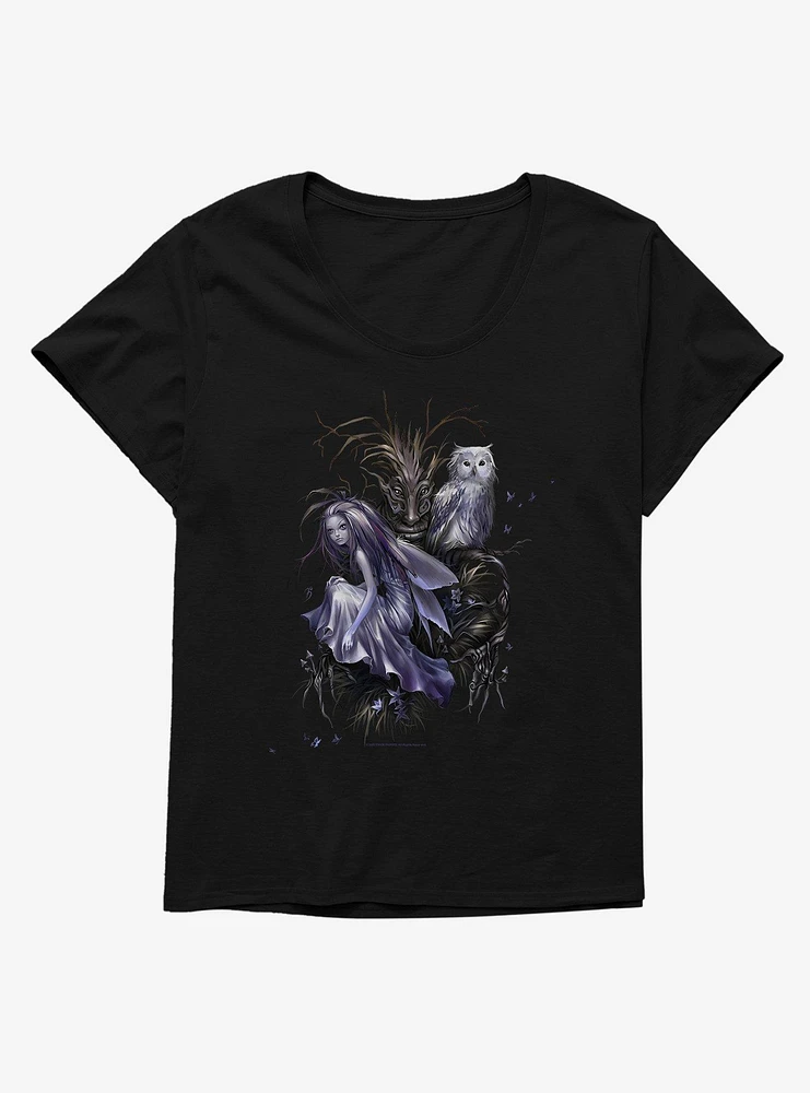 Fairies By Trick Owl Fairy Girls T-Shirt Plus