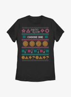 Squid Game Fair Isle Pattern Dalgona Candy Womens T-Shirt