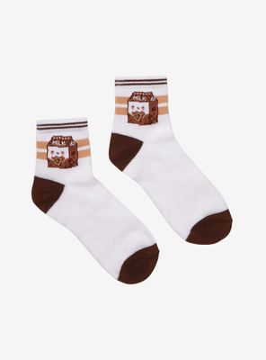 Chocolate Milk Kawaii Ankle Socks