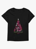 Barbie Holiday Merry And Bright Womens T-Shirt Plus