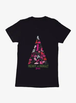 Barbie Holiday Merry And Bright Womens T-Shirt