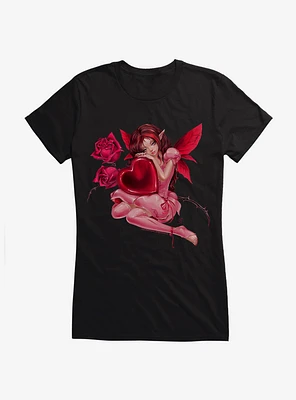 Fairies By Trick Love Fairy Girls T-Shirt