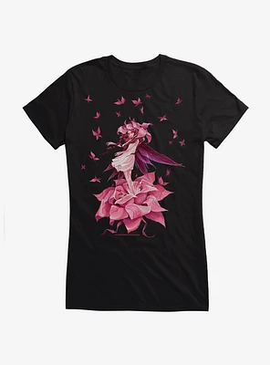 Fairies By Trick Pink Blossom Fairy Girls T-Shirt