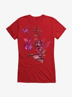 Fairies By Trick Purple Flower Fairy Girls T-Shirt