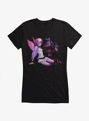 Fairies By Trick Emo Fairy Girls T-Shirt