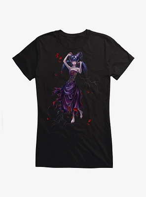 Fairies By Trick Drippy Roses Fairy Girls T-Shirt
