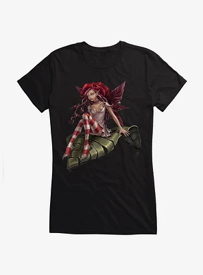 Fairies By Trick Purple Fairy Girls T-Shirt