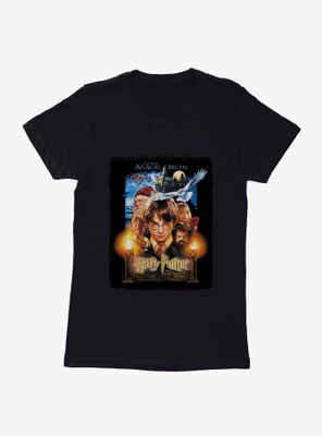 Harry Potter and the Sorcerer's Stone Movie Poster Womens T-Shirt