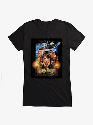 Harry Potter and the Sorcerer's Stone Movie Poster Girls T-Shirt