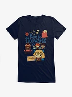 Harry Potter Platform 9 3/4 Chibi Art Girls T-Shirt