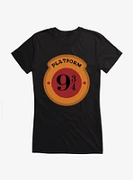 Harry Potter Platform 9 3/4 Logo Girls T-Shirt