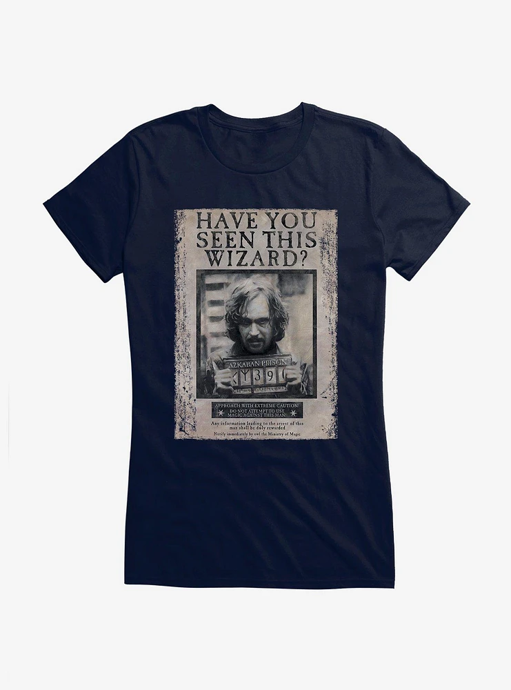 Harry Potter Sirius Black Wanted Poster Girls T-Shirt