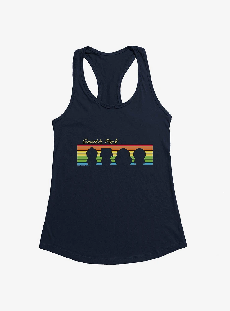 South Park Rainbow Silhouette Girls Tank