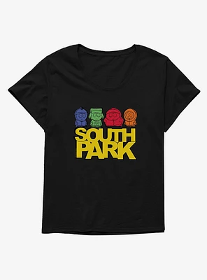 South Park Neat Yellow Logo Girls T-Shirt Plus