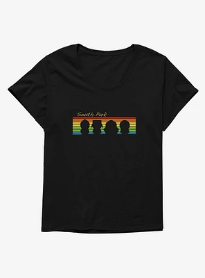 South Park Rainbow Silhouette Girls T-Shirt Plus