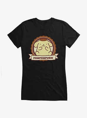 Pompompurin Badge Girls T-Shirt