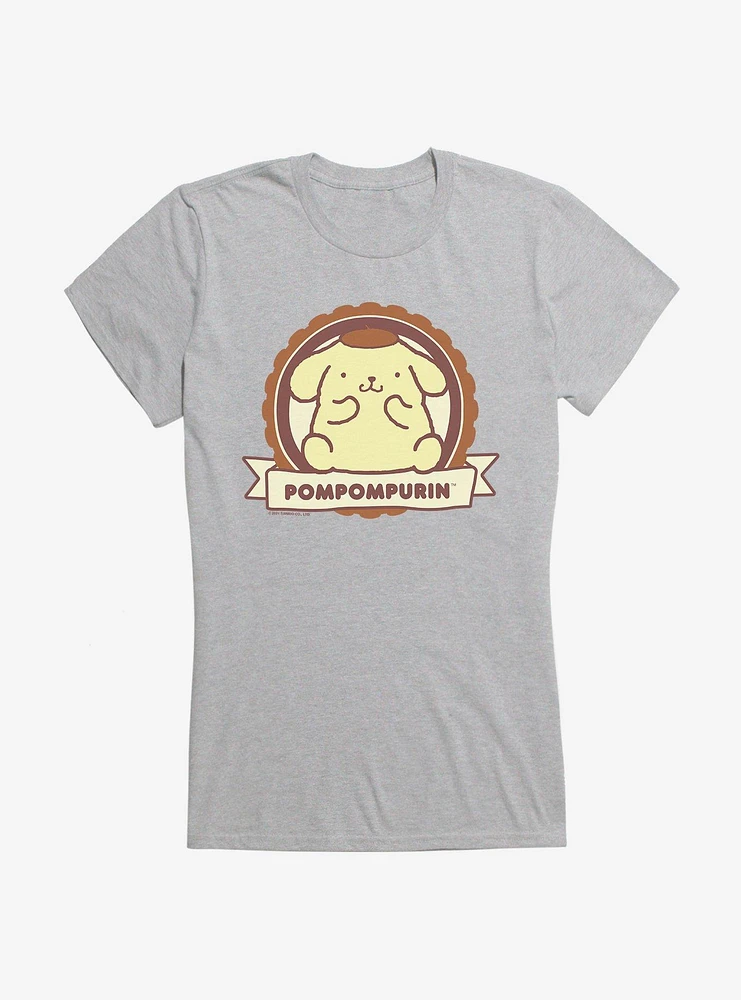 Pompompurin Badge Girls T-Shirt