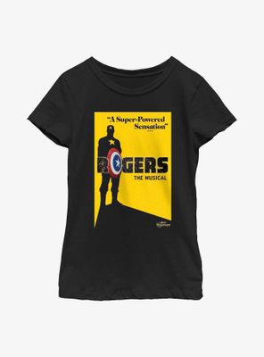 Marvel Hawkeye Rogers: The Musical Poster Youth Girls T-Shirt
