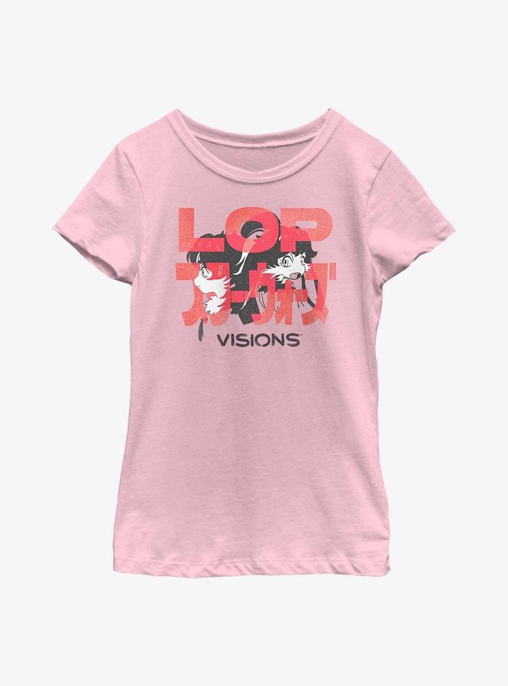 Star Wars: Visions Lop Back To Portrait Youth Girls T-Shirt