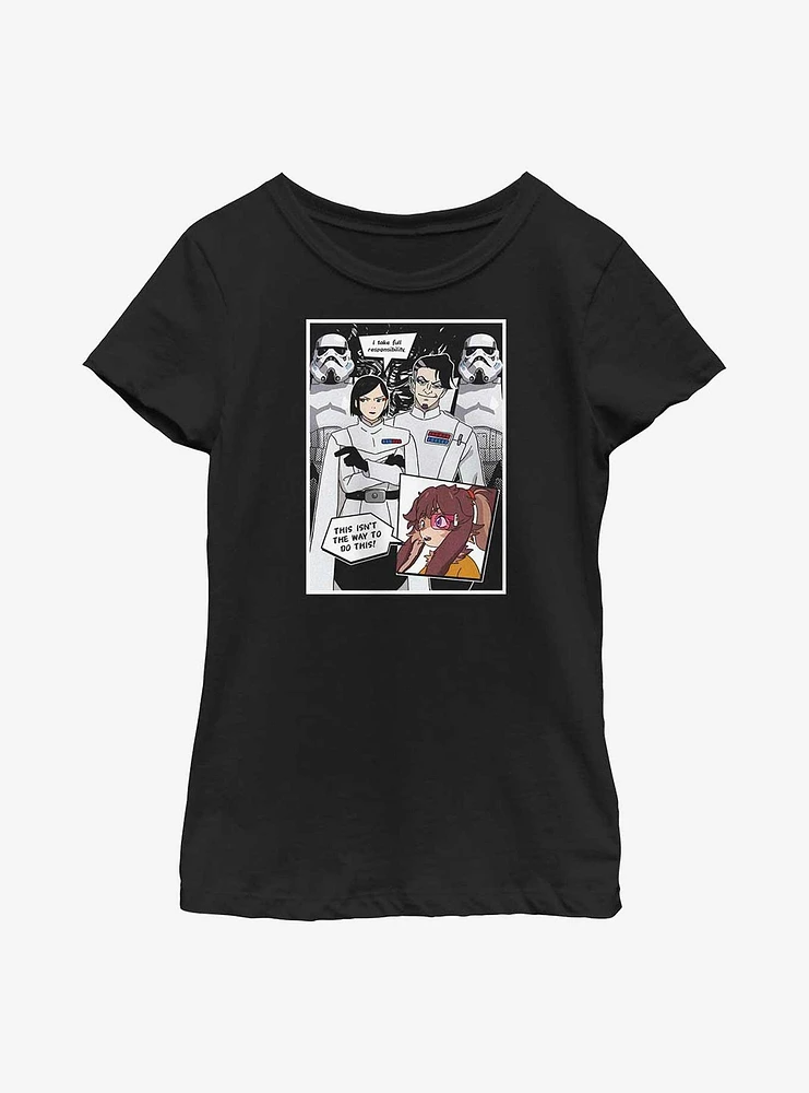 Star Wars: Visions Lop Panel Youth Girls T-Shirt