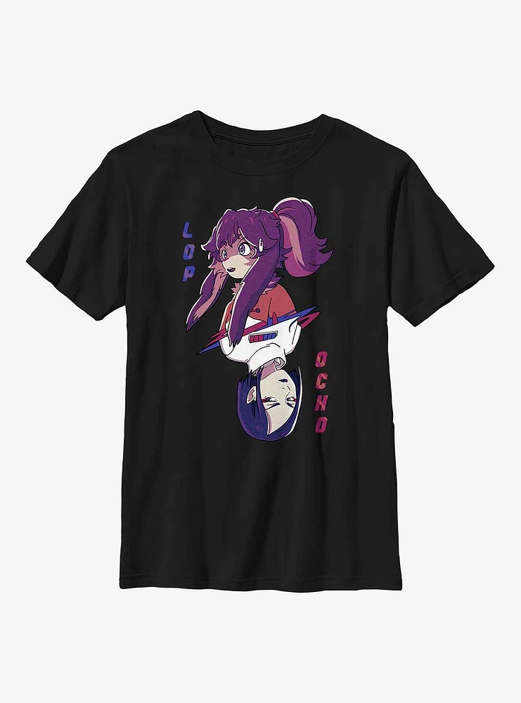 Star Wars: Visions Lop & Ocho Rival Card Youth T-Shirt
