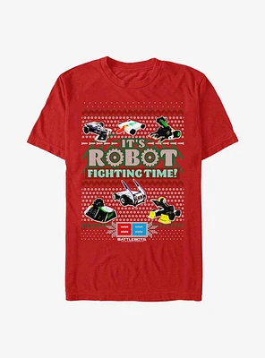 BattleBots It's Robot Fighting TIme Ugly Holiday T-Shirt