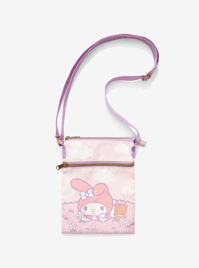 Hot Topic Loungefly Disney Bambi Friends & Flowers Passport Crossbody Bag