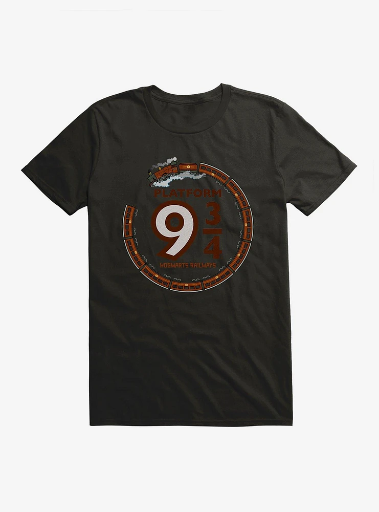 Harry Potter Platform 9 3/4 Circular Train T-Shirt